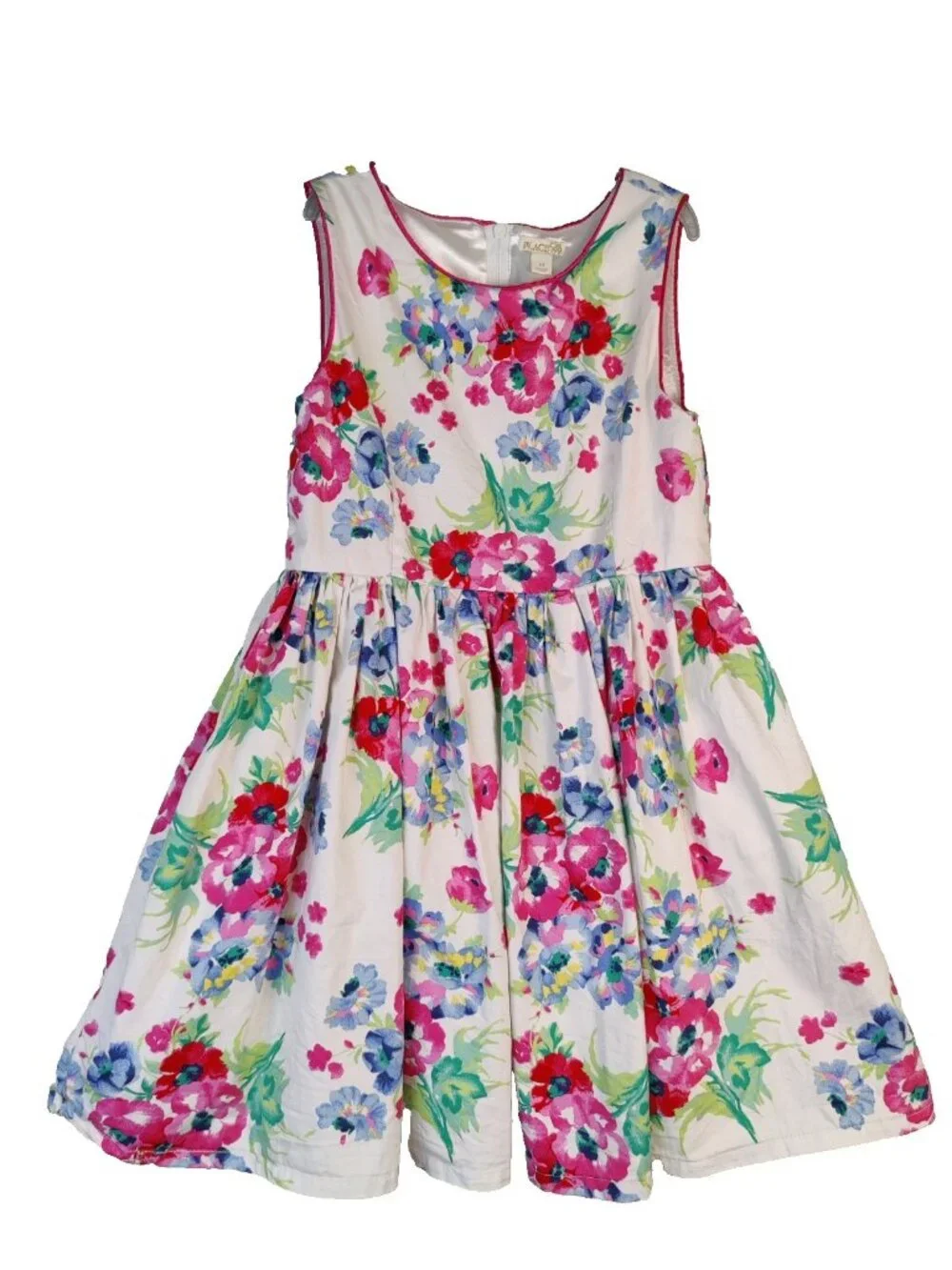 THE CHILDRENS PLACE Floral Flower Girls Dress Size 12 Fully Lined Summer Party
